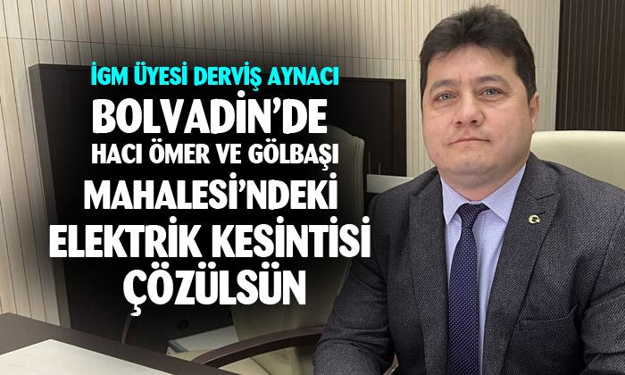 Bolvadin Hacı Ömer ve Gölbaşı Mahallelerinde elektrik sıkıntısı çözülsün