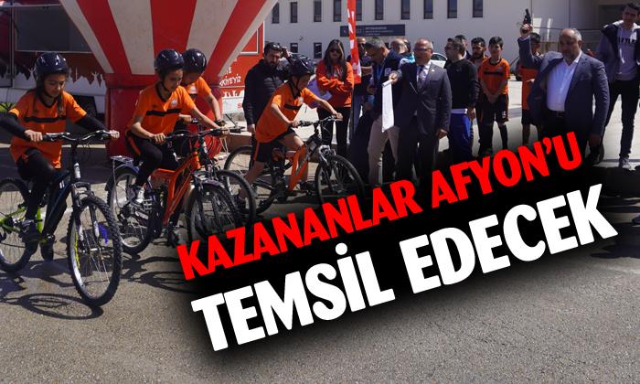 Afyonkarahisar’da bisiklet yarışları sona erdi