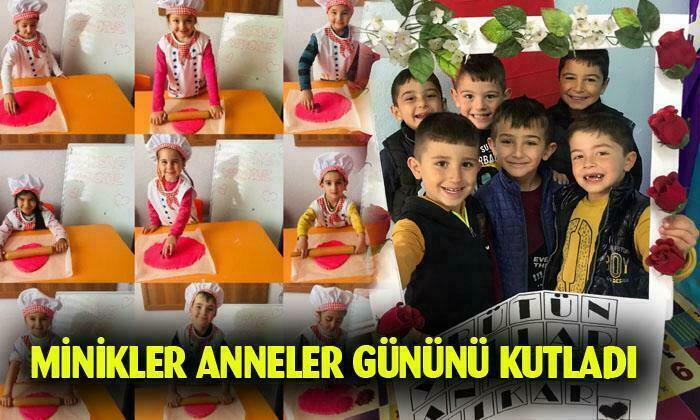 Miniklerden anneler günü etkinliği