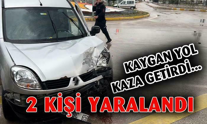 Kaygan Yol Kaza Getirdi