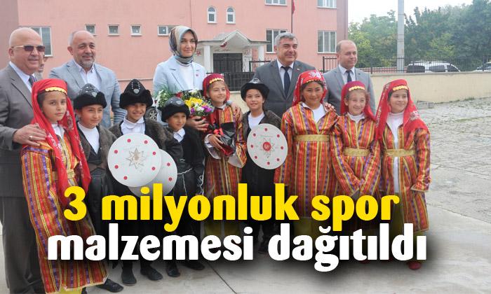 Afyonkarahisar’da 3 milyonluk spor malzemesi dağıtıldı