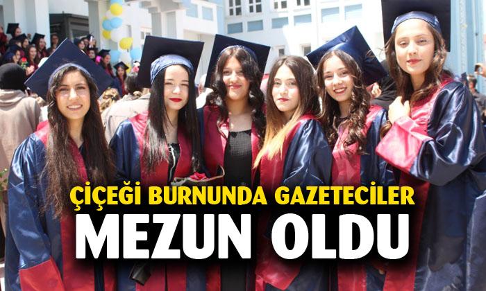 Afyonkarahisar’da Gazetecilik Bölümü mezunları mesleğe adım atmanın sevincini yaşıyor