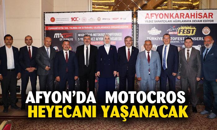 DÜNYA MOTOKROS ŞAMPİYONASI HEYECANI 6. KEZ AFYON’DA YAŞANACAK