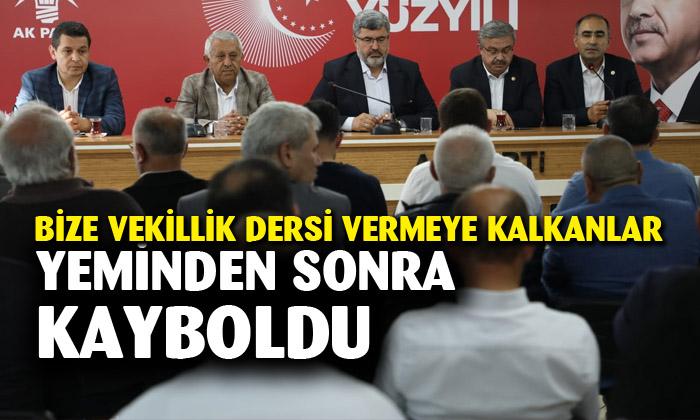 AK Parti Milletvekili Yurdunuseven: “Bize milletvekili dersi vermeye kalkanlar sahada görünmüyor”