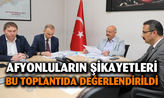Vatandaşların şikayetleri bu toplantıda değerlendirildi