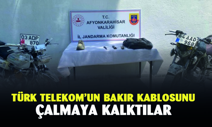 Kablo hırsızları yakalandı