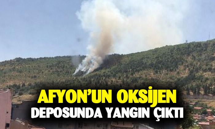 Afyon Hıdırlık Tepesi’nde yangın çıktı