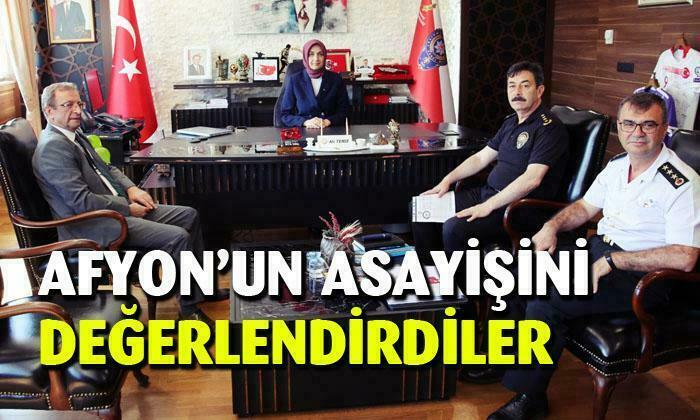 Afyon’un asayişini değerlendirdiler
