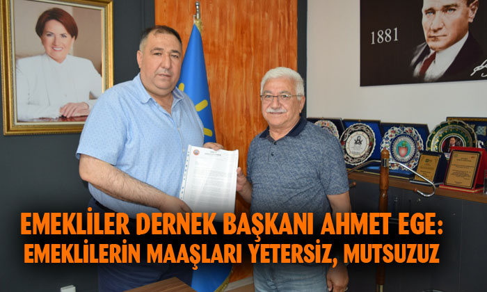 Emekliler Derneği Başkanı Ahmet Ege’den, Başkan Mısırlıoğlu’na ziyaret