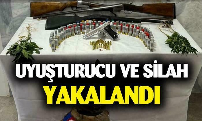 Uyuşturucu ve silah yakalandı