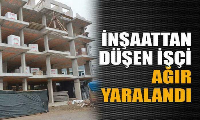 İnşaatta çalışan işçi aşağı düştü