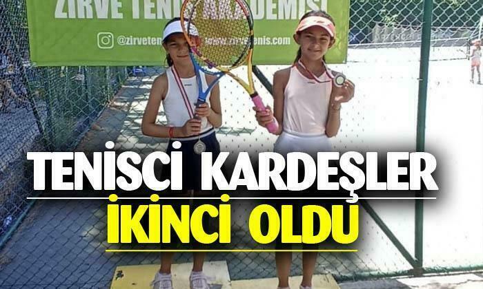 Antalya’daki tenis turnuvasında Kaya kardeşler ikinci oldu