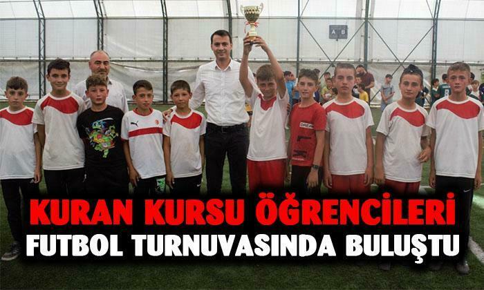Afyon’da kur’an kursu öğrencileri futbol turnuvasında buluştu