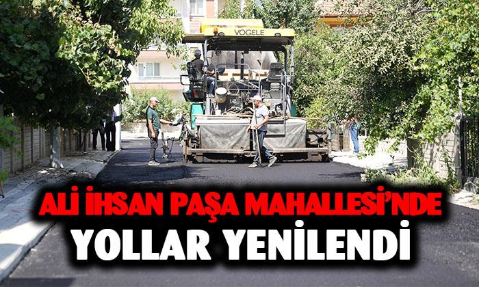 Afyon Ali İhsan Paşa Mahallesi’nde yollar yenilendi