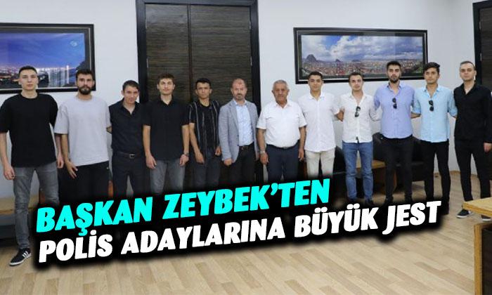 Polis adayları Başkan Zeybek’e teşekkür etti
