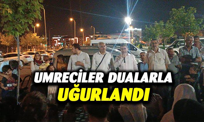 Umreciler KUTSAL topraklara   dualarla uğurlandı