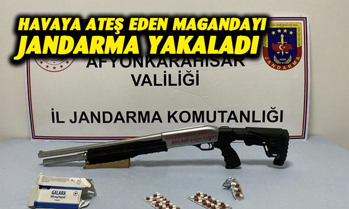 Havaya ateş eden magandayı jandarma yakaladı