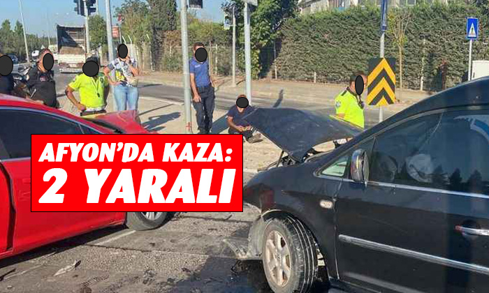 Afyon’da kaza 2 yaralı