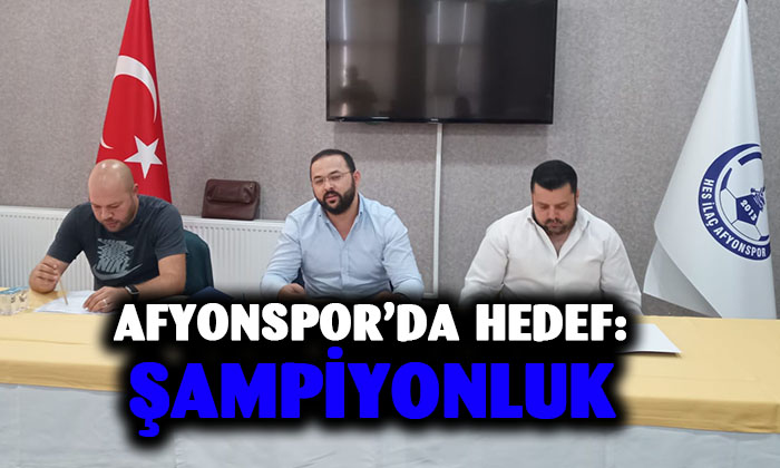 Afyonspor’da hedef: şampiyonluk