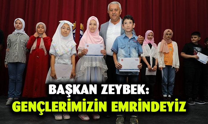 Belediye Başkanı Mehmet Zeybek: “Gençlerimizin emrindeyiz”