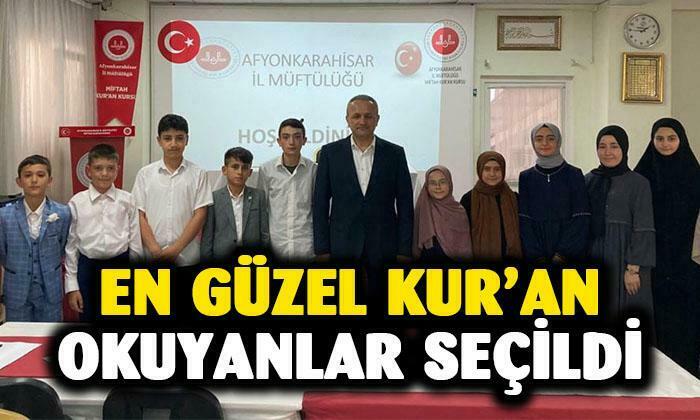 Kur’anı Kerim en güzel okuyan kişi seçildi