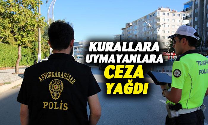 Afyonkarahisar’da kurallara uymayan sürücülere ceza yağdı
