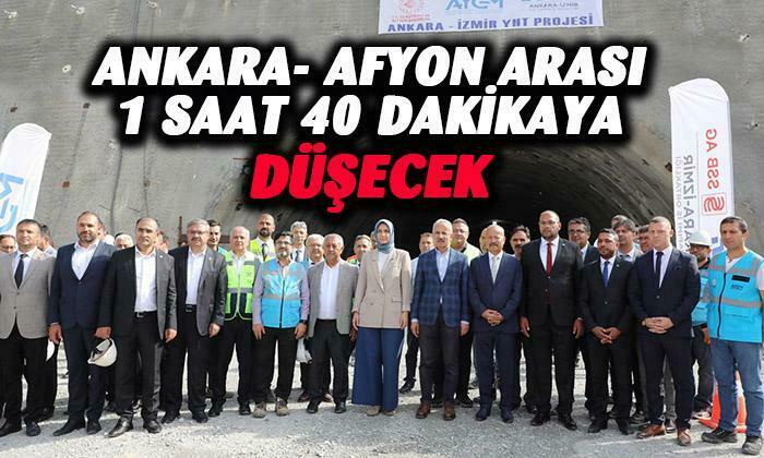 Ulaştırma ve Altyapı Bakanı Abdulkadir Uraloğlu: “Ankara- Afyon arası 1 saat 40 dakikaya düşecek”