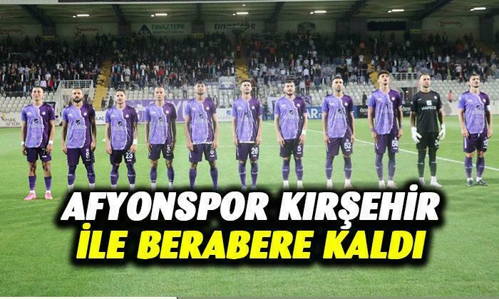 Afyonspor kendi evinde berabere kaldı