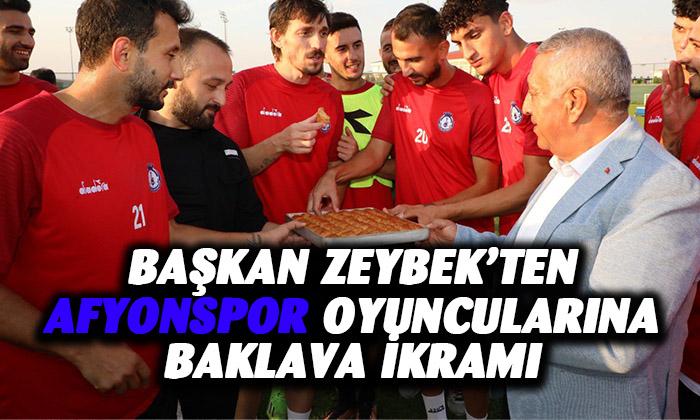 Başkan Zeybek’ten Afyonspor’a moral ziyareti