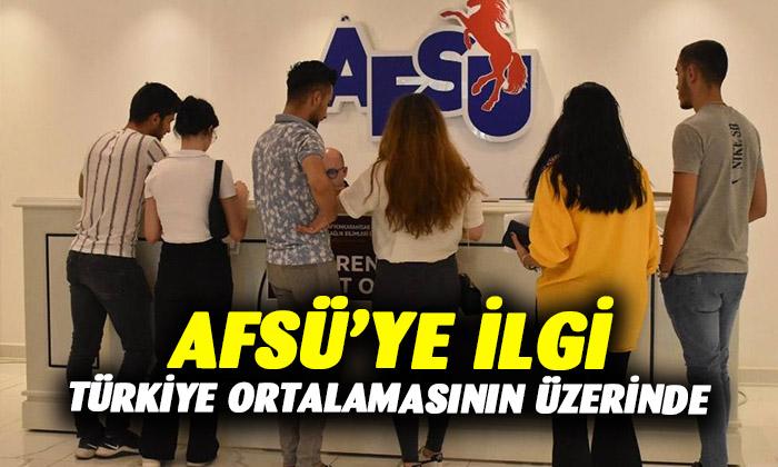 AFSÜ’ye ilgi Türkiye ortalamasının üzerinde