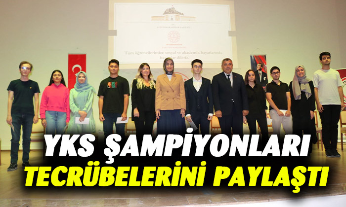 Afyonkarahisar’da YKS’de ilk bine giren öğrenciler tecrübelerini paylaştı