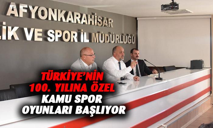 Afyonkarahisar’da ‘Kamu Spor Oyunları’ başlıyor