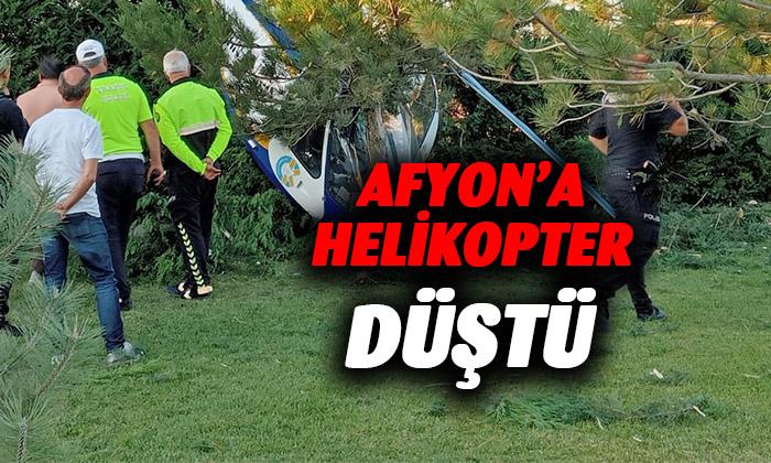 AFYON’A HELİKOPTER DÜŞTÜ