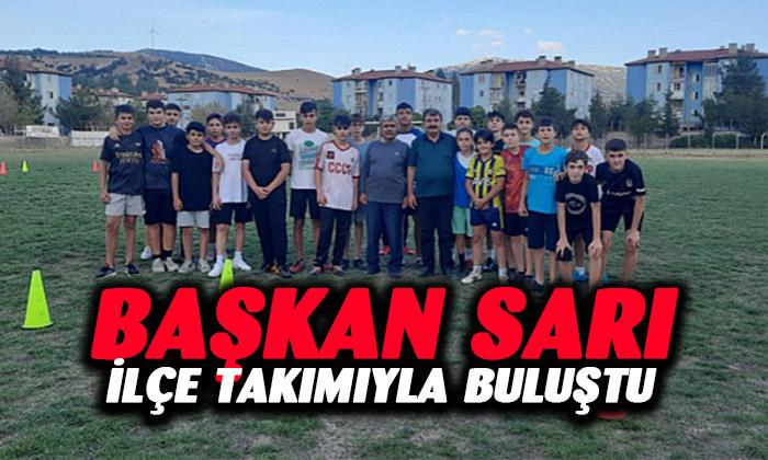 Başkan Sarı, oyuncularla buluştu