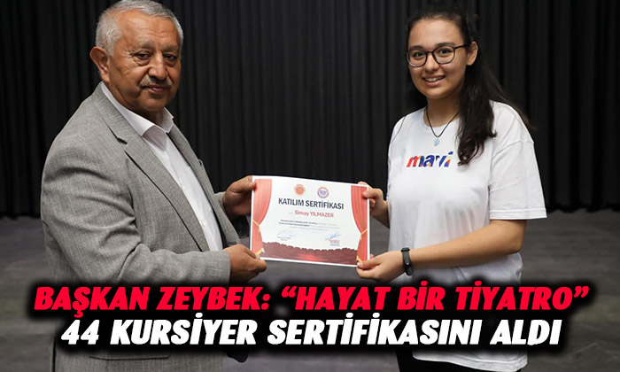 Afyon’da 44 kursiyer sertifikasını aldı