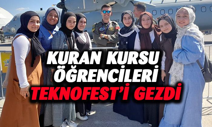 Afyonkarahisarlı Kuran Kursu öğrencileri TEKNOFEST’i gezdi