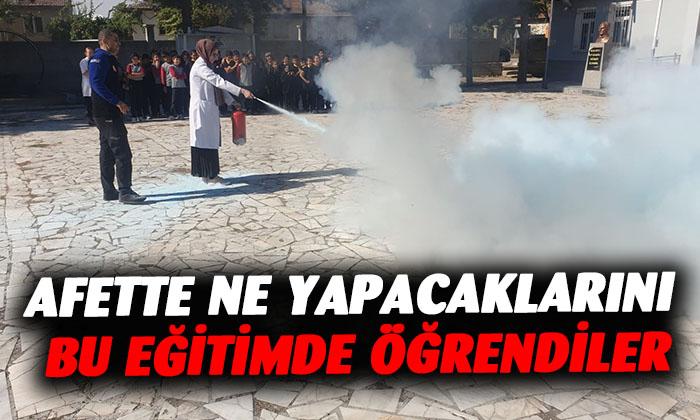 Afyonkarahisar’da afet eğitimi