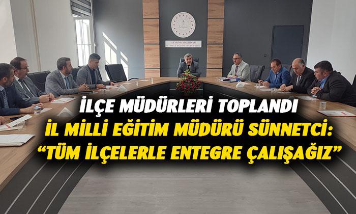 Müdür Sünnetci: “Bütün ilçelere entegre olarak çalışacağız”