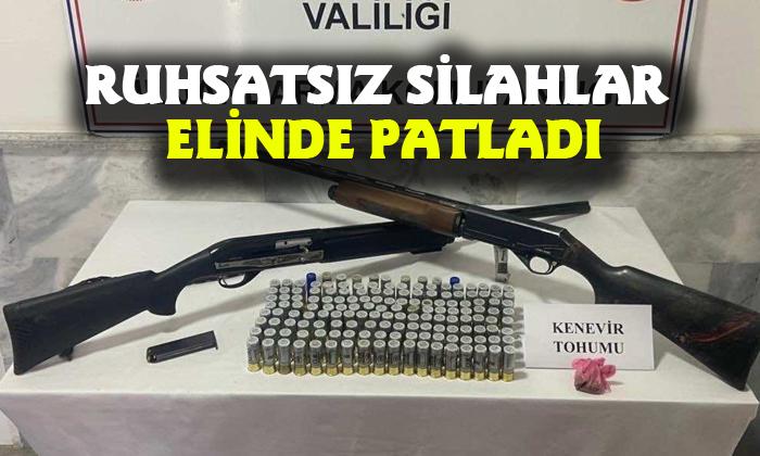 Afyon’da ruhsatsız av tüfekleri yakalandı