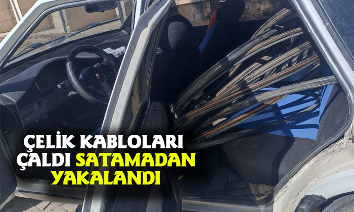 Kablo hırsızları yakalandı