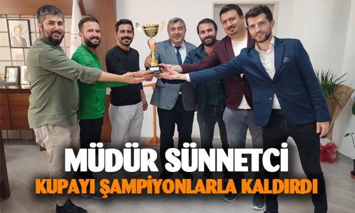 Müdür Yiğitbaşı, şampiyonları ağırladı