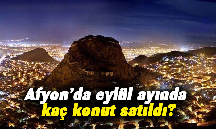Eylül ayında Afyon’da kaç konut satıldı?