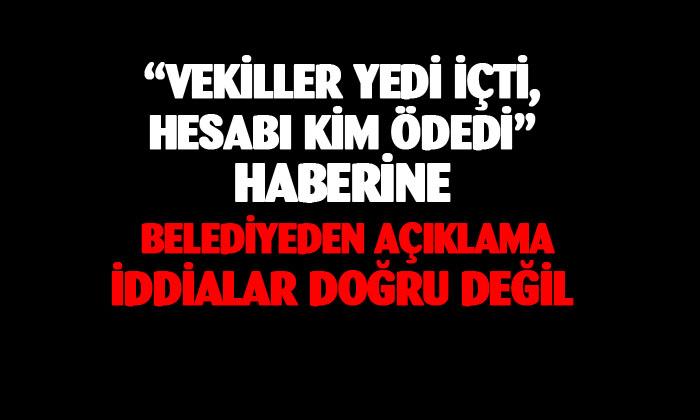 Belediye’den açıklama: “iddialar doğru değil”
