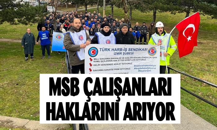MSB çalışanları seslerini duyurmak için yürüyor