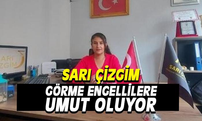 Sarı çizgim görme engellilere umut oluyor