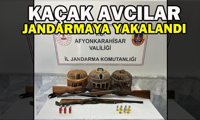 Jandarma kaçak avcıları suçüstü yaptı