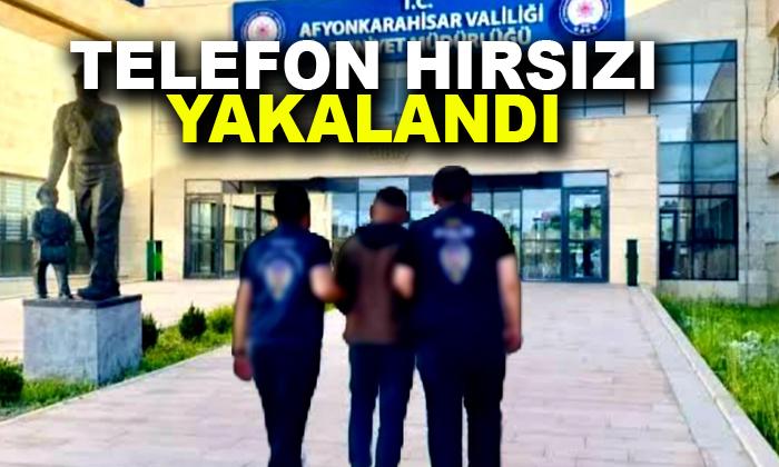 Afyonkarahisar’da telefon hırsızı yakalandı