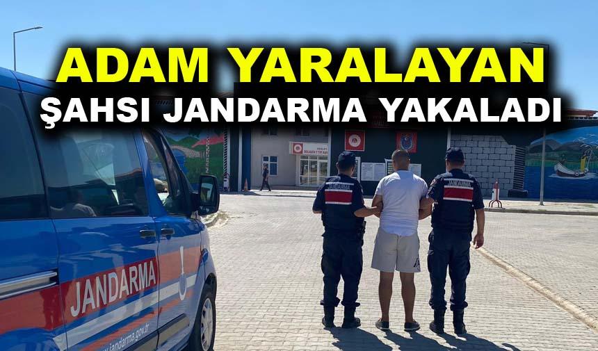 Kasten yaralama suçundan aranan şahsı jandarma yakaladı