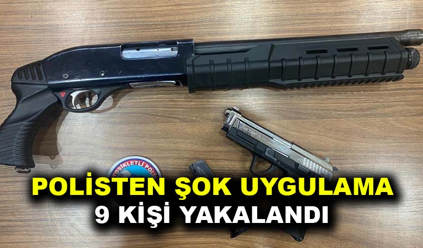 Polisten şok uygulama