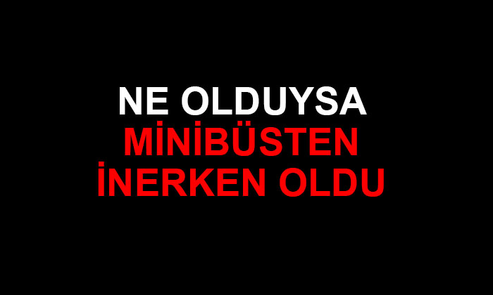 Afyonkarahisar’da minibüsten inerken